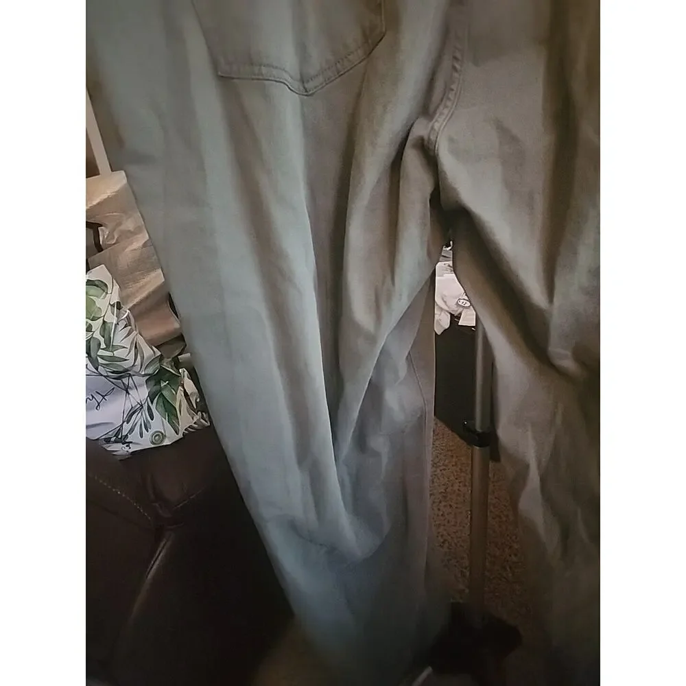 WARP + WEFT Dublin Relaxed Straight Olive Green Jeans Size 48x30 NWT‎ CR3 New
